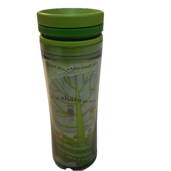 2009 Starbucks Coffee 20 oz Travel Tumbler Mug Venti 29% Recycled Green Lid - Picture 2 of 7